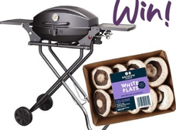 Win Meadow Mushrooms White Flats and a portable BBQ