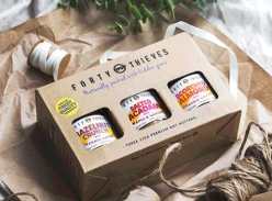 Win 1 of 3 nut-butter gift packs by Forty Thieves