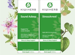 Win 1 of 4 Kiwiherb Stress and Sleep Packs