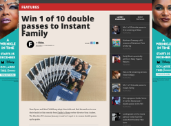 Win 1 of 10 double passes to Instant Family