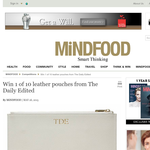 Win 1 of 10 leather pouches from The Daily Edited