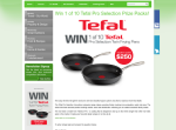 Win 1 of 10 Tefal Pro Selection Prize Packs!