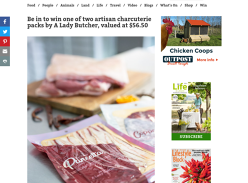 Win 1 of 2 artisan charcuterie packs by A Lady Butcher