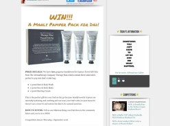 Win 1 of 2 Dad's Day Pamper Packs