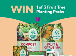Win 1 of 3 Fruit Tree Planting Packs