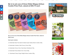 Win 1 of 3 Molly Woppy Artisan Cookie Prize Pack