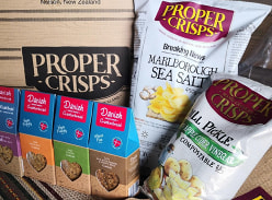 Win 1 of 3 prize packs from Proper Crisps