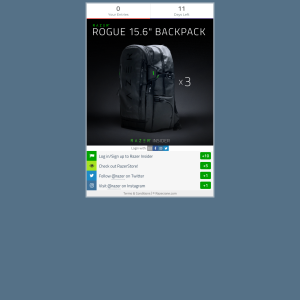 Win 1 of 3 Razer Rogue 15.6