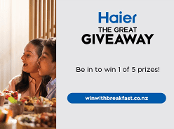 Win 1 of 5 Haier Prizes