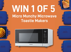 Win 1 of 5 Micro Munchy Microwave Toastie Makers