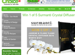 Win 1 of 5 Surmanti Crystal Diffuser Sets!