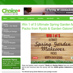 Win 1 of 5 Ultimate Spring Garden Makeover Packs from Ryobi & Garden Galore!