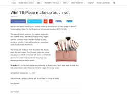 Win 10-Piece make-up brush set