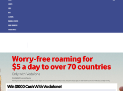 Win $1000 Cash With Vodafone!