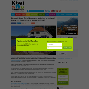 Win 2-nights accommodation at Lidgard house on Kawau Island valued at $900