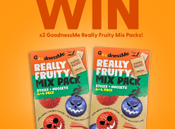 Win 2 Packs of Goodnessme Really Fruity Mix Packs