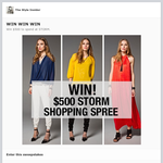 Win $500 to spend at Storm