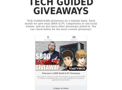 Win $800 USD in PC Components