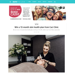 Win a 12-month skin health plan from Caci Clinic