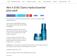 Win A $182 Clarins Hydra-Essentiel prize pack