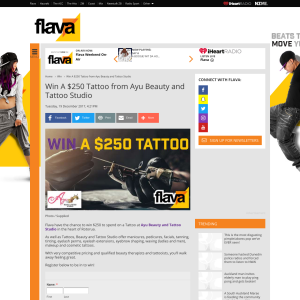 Win A $250 Tattoo from Ayu Beauty and Tattoo Studio