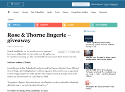 Win a $250 voucher for Rose and Thorne