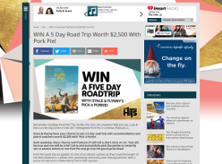 Win a 5 Day Road Trip Worth $2,500 With Pork Pie
