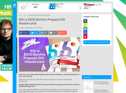 Win a $500 Bonfire Prepaid Gift Mastercard