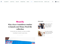 Win a $500 Countdown voucher to launch your Disney Word tile collection