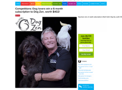 Win a 6 month subscription to Dog Zen