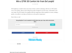 Win a $799 3D Comfort Air from De’Longhi