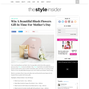 Win A Beautiful Blush Flowers Gift In Time For Mother's Day