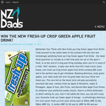 Win a bottle of fresh-up Crisp Green Apple Fruit Drink