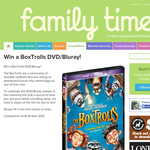 Win a BoxTrolls DVD/Bluray