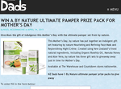 Win a By Nature ultimate pamper prize pack for Mother's Day
