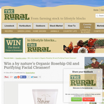Win a by nature's Organic Rosehip Oil and Purifying Facial Cleanser!