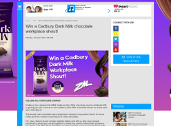 Win a Cadbury Dark Milk chocolate workplace shout