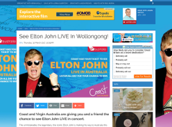Win a chance to see Elton John LIVE in concert