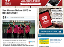 Win a chance to See Human Nature Live in Melbourne