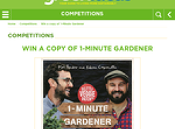 Win a copy of 1-Minute Gardener