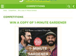 Win a copy of 1-Minute Gardener 