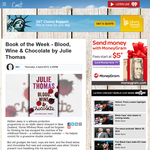 Win a copy of Blood, Wine & Chocolate by Julie Thomas