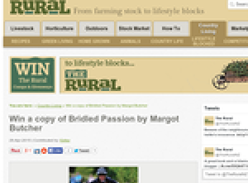 Win a copy of Bridled Passion by Margot Butcher