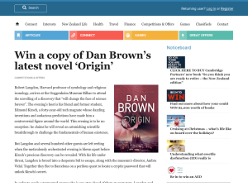 Win a copy of Dan Brown’s latest novel ‘Origin’