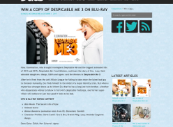 Win a copy of Despicable Me 3 on Blu-Ray