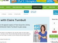 Win a copy of Feel Good for Life by HFG nutritionist Claire Turnbull 