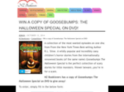 Win a copy of  Goosebumps The Halloween Special on DVD