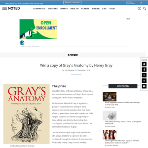 Win a copy of Gray's Anatomy by Henry Gray