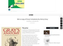 Win a copy of Gray's Anatomy by Henry Gray