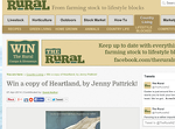 Win a copy of Heartland, by Jenny Pattrick!
